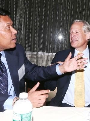 Joking with the NY Senator & Mayor
